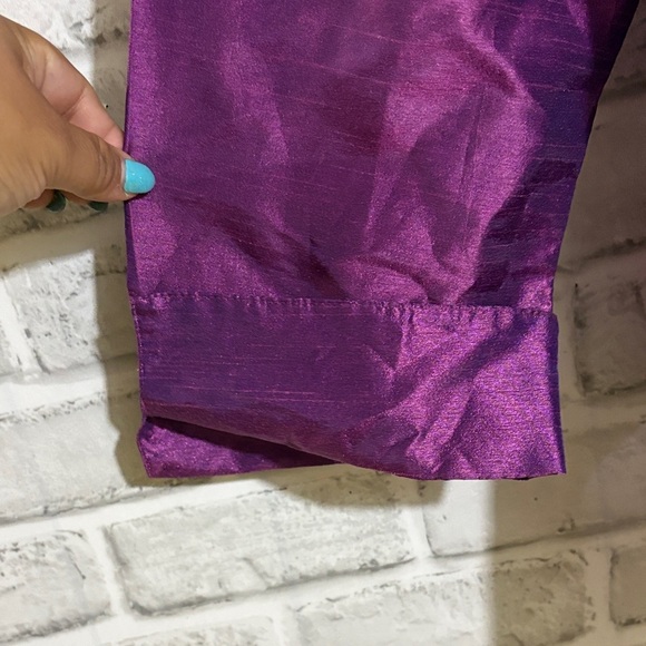 Gilani Vibrant Purple Button Down Shirt for Women, shoulder pads, size 20 - Picture 5 of 7